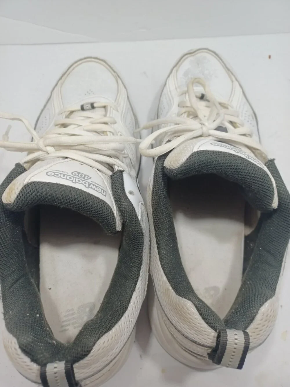 New Balance Mens 409 White Casual Shoes Sneakers Size 12 % Dad Shoes